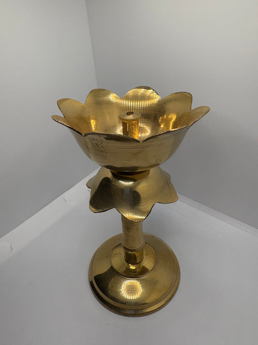 Brass (Petal) Flower Diya - Medium