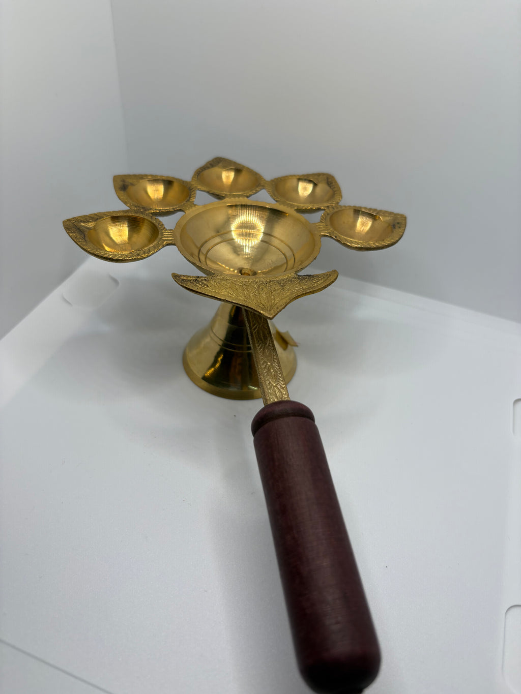 Panch Arti Diya - Brass (Petal)