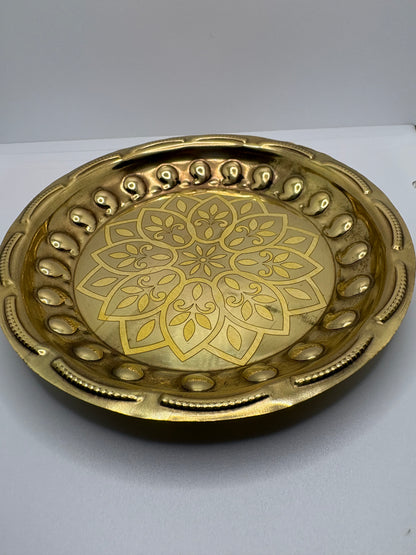 Brass (Petal) Bhog Plate - Medium