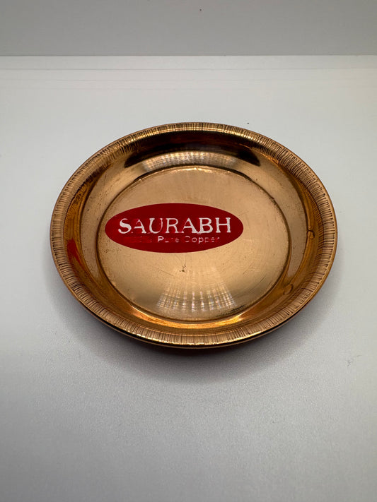 Copper (Tamba) Bhog Plate