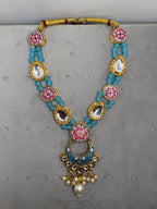 Blue Mala for Ladoo Gopal Ji | Size (4 No.- 6No.) |Handcrafted Beaded Garland for Bal Gopal Idol