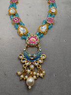 Blue Mala for Ladoo Gopal Ji | Size (4 No.- 6No.) |Handcrafted Beaded Garland for Bal Gopal Idol