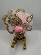 Light (Pastel) Color Heavy Pagdi for Ladoo Gopal Ji | Handcrafted Royal Turban for Bal Gopal Idol