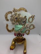 Light (Pastel) Color Heavy Pagdi for Ladoo Gopal Ji | Handcrafted Royal Turban for Bal Gopal Idol