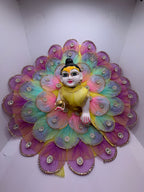 Multicolour Heavy Dress for Ladoo Gopal Ji | Premium Embroidered Vastra for Bal Gopal Idol