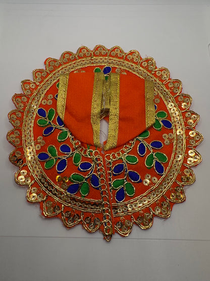 Laddu Gopal Embroidery Dress | Size (2No. - 4No.) | Handcrafted Traditional Vastra for Bal Gopal Idol