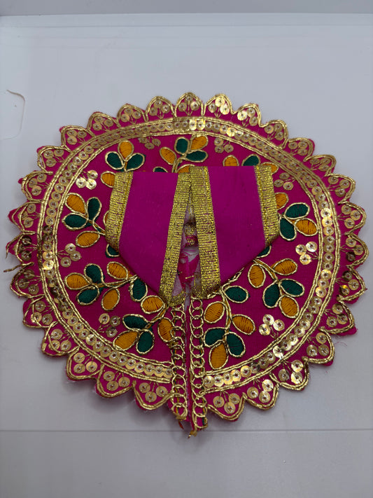 Laddu Gopal Embroidery Dress | Size (2No. - 4No.) | Handcrafted Traditional Vastra for Bal Gopal Idol