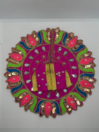 Laddu Gopal Embroidery Dress | Size (2No. - 3No.) | Handcrafted Traditional Vastra for Bal Gopal Idol