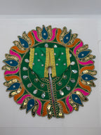 Laddu Gopal Embroidery Dress | Size (2No. - 3No.) | Handcrafted Traditional Vastra for Bal Gopal Idol