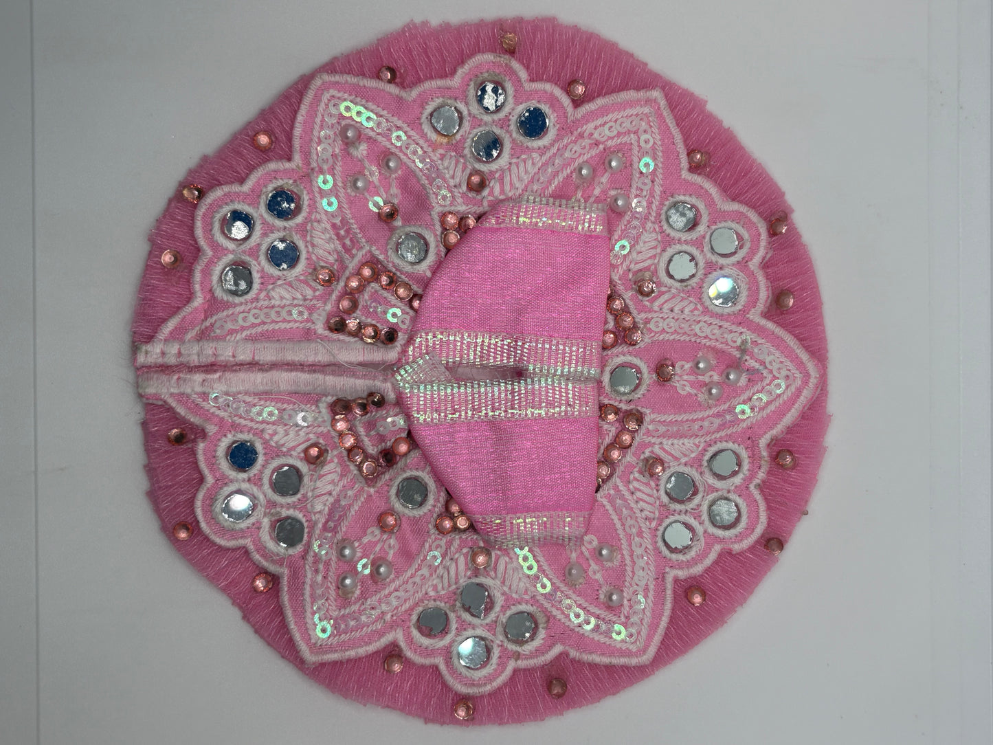 Pastel Color Laddu Gopal Embroidery Dress | Size(2no,-3no.) | Elegant Vastra for Bal Gopal Idol