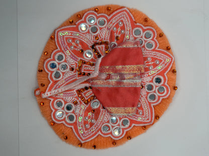 Pastel Color Laddu Gopal Embroidery Dress | Size(2no,-3no.) | Elegant Vastra for Bal Gopal Idol