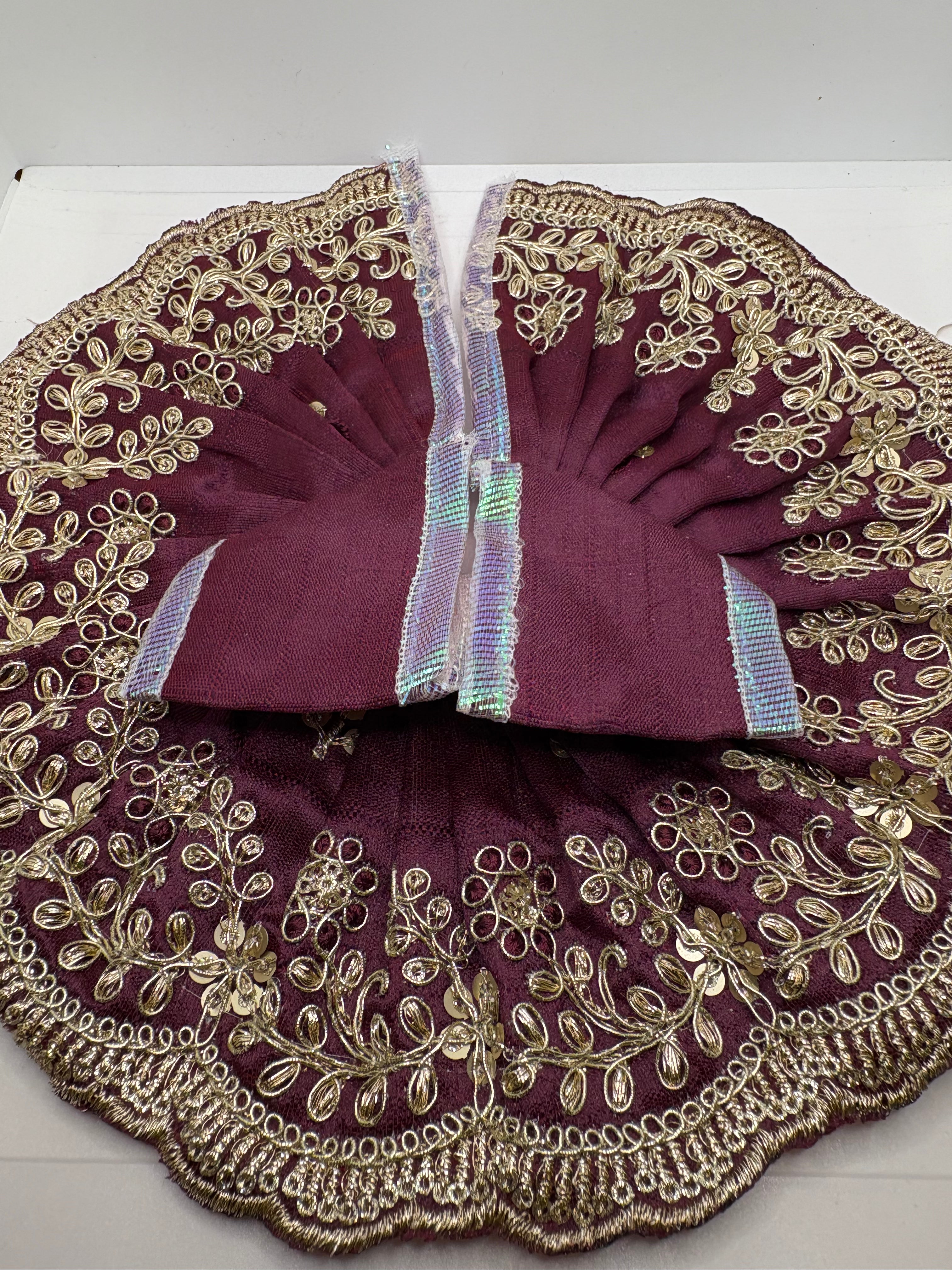 Laddu Gopal Embroidery Dress | Handcrafted Traditional Vastra for Bal Gopal Idol