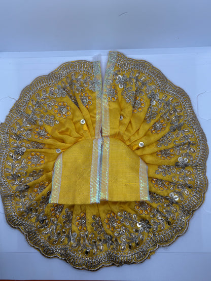 Laddu Gopal Embroidery Dress | Handcrafted Traditional Vastra for Bal Gopal Idol