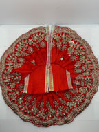 Laddu Gopal Embroidery Dress | Handcrafted Traditional Vastra for Bal Gopal Idol