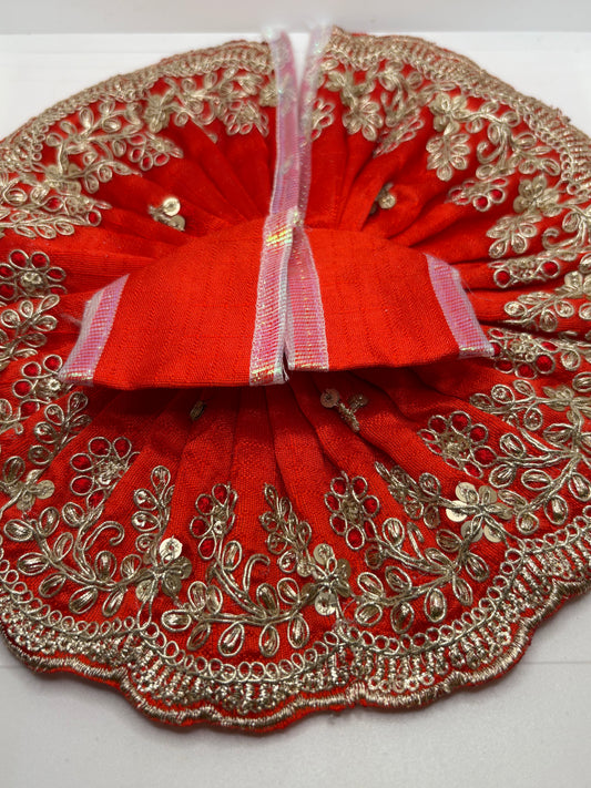 Laddu Gopal Embroidery Dress | Handcrafted Traditional Vastra for Bal Gopal Idol