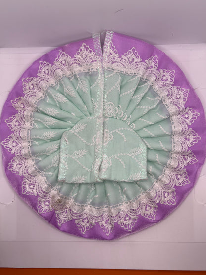 Thread Embroidery Dress for Laddu Gopal Ji | Traditional Handcrafted Vastra for Bal Gopal Idol