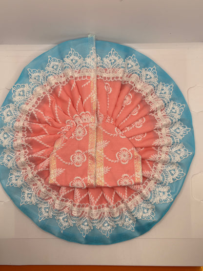 Thread Embroidery Dress for Laddu Gopal Ji | Traditional Handcrafted Vastra for Bal Gopal Idol