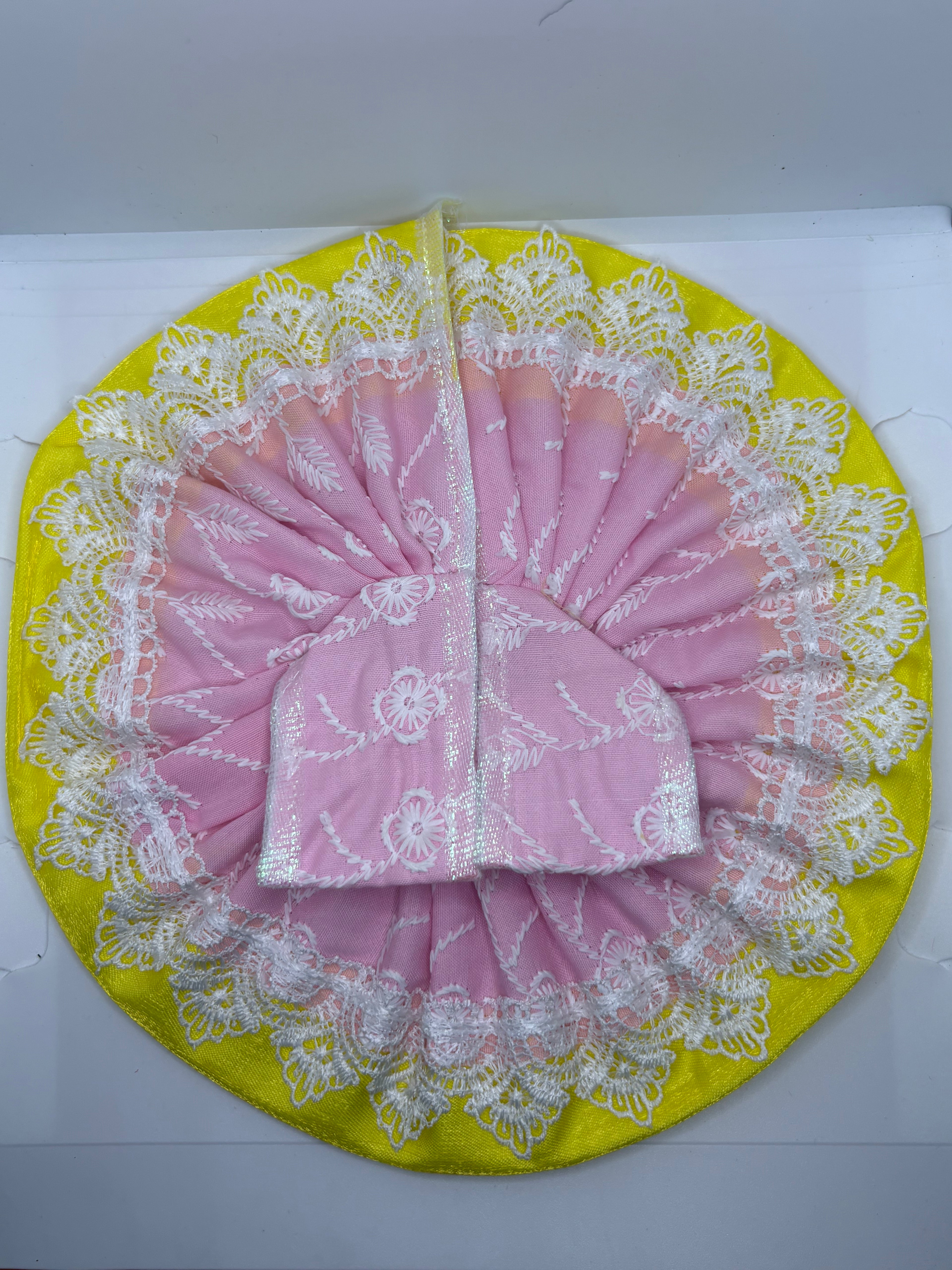 Thread Embroidery Dress for Laddu Gopal Ji | Traditional Handcrafted Vastra for Bal Gopal Idol