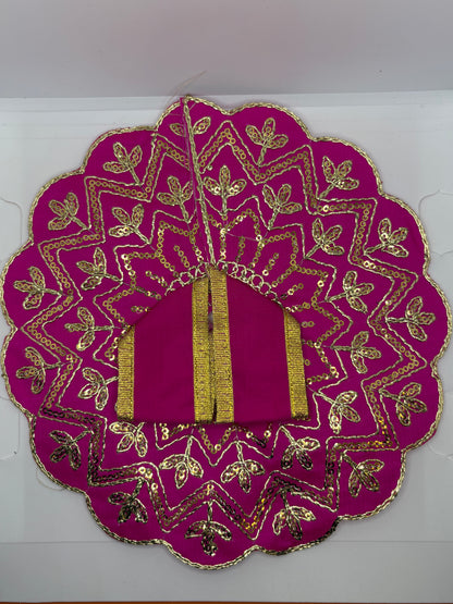 Laddu Gopal Embroidery Dress | Handcrafted Traditional Vastra for Bal Gopal Idol