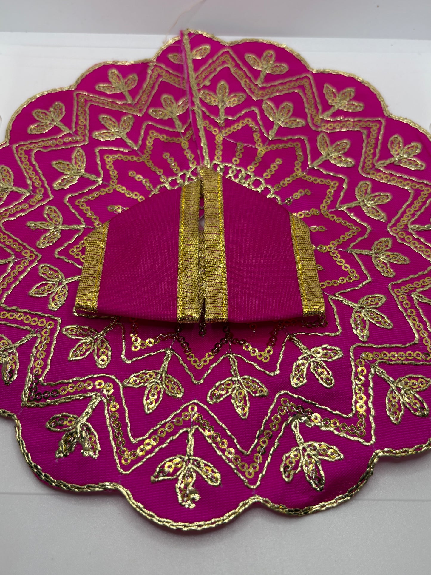 Laddu Gopal Embroidery Dress | Handcrafted Traditional Vastra for Bal Gopal Idol