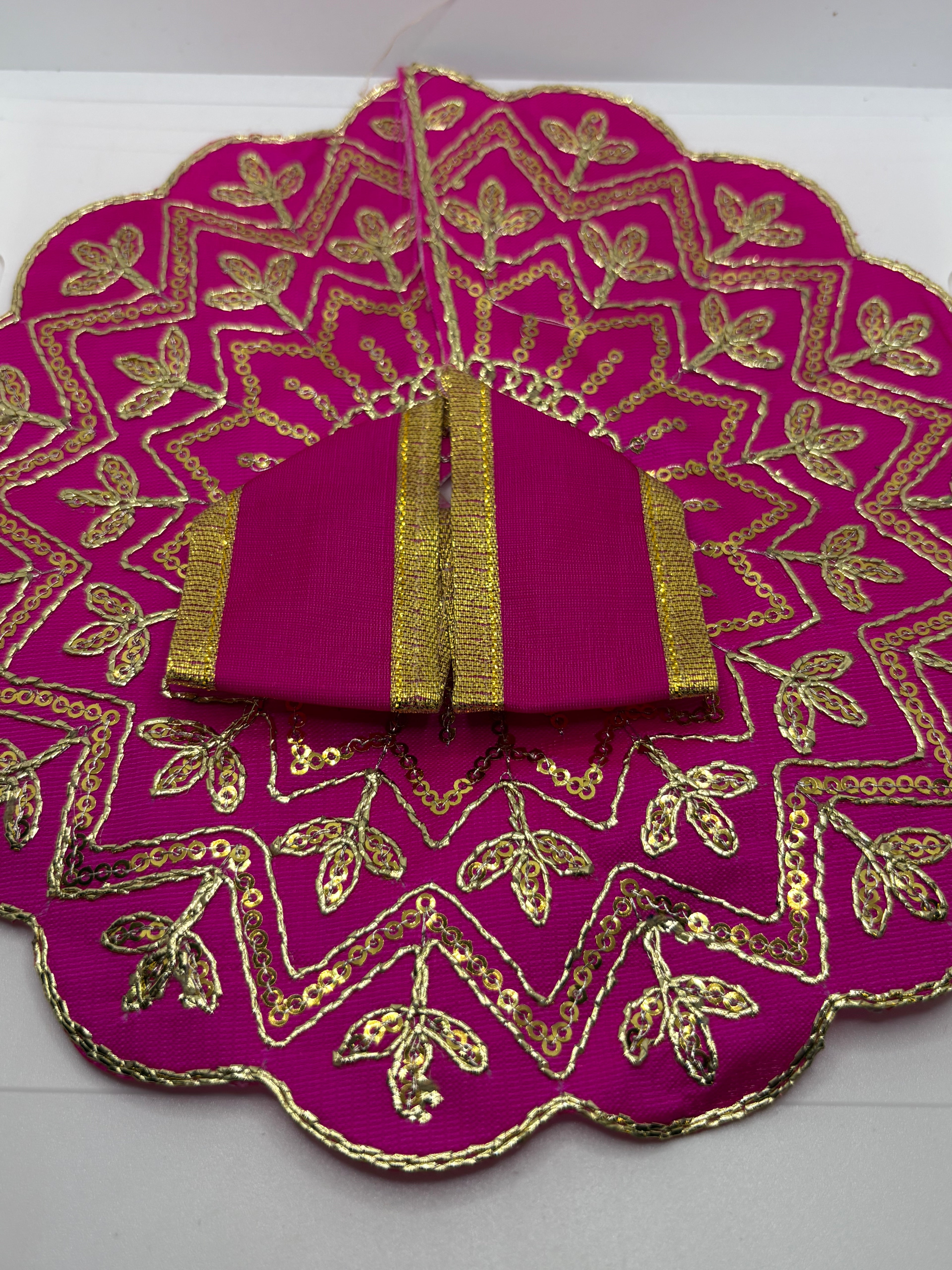 Laddu Gopal Embroidery Dress | Handcrafted Traditional Vastra for Bal Gopal Idol