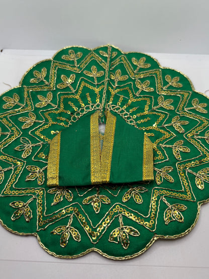 Laddu Gopal Embroidery Dress | Handcrafted Traditional Vastra for Bal Gopal Idol