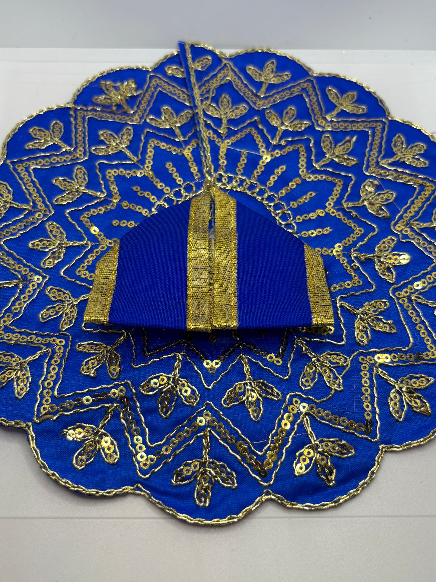 Laddu Gopal Embroidery Dress | Handcrafted Traditional Vastra for Bal Gopal Idol