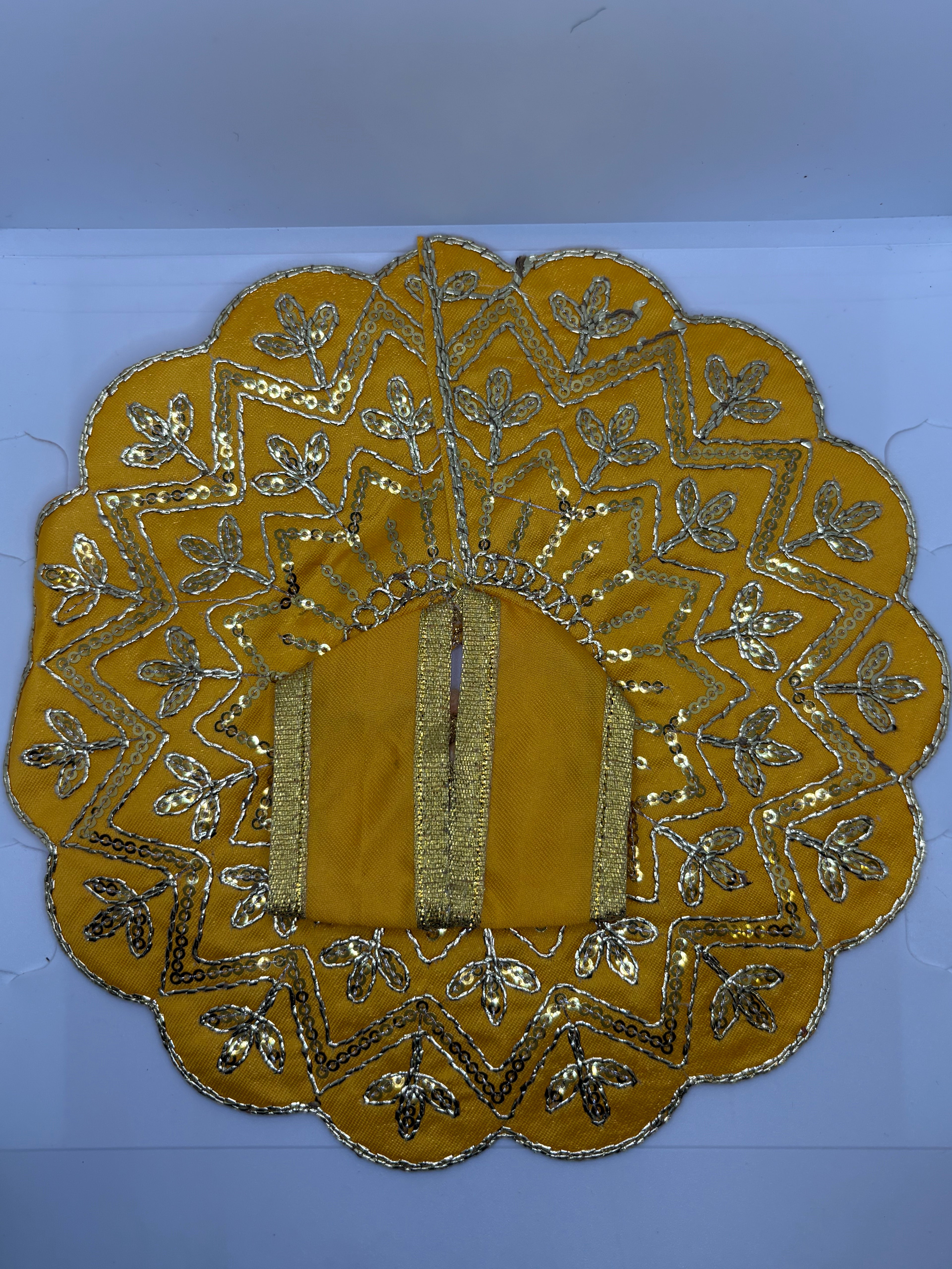 Laddu Gopal Embroidery Dress | Handcrafted Traditional Vastra for Bal Gopal Idol