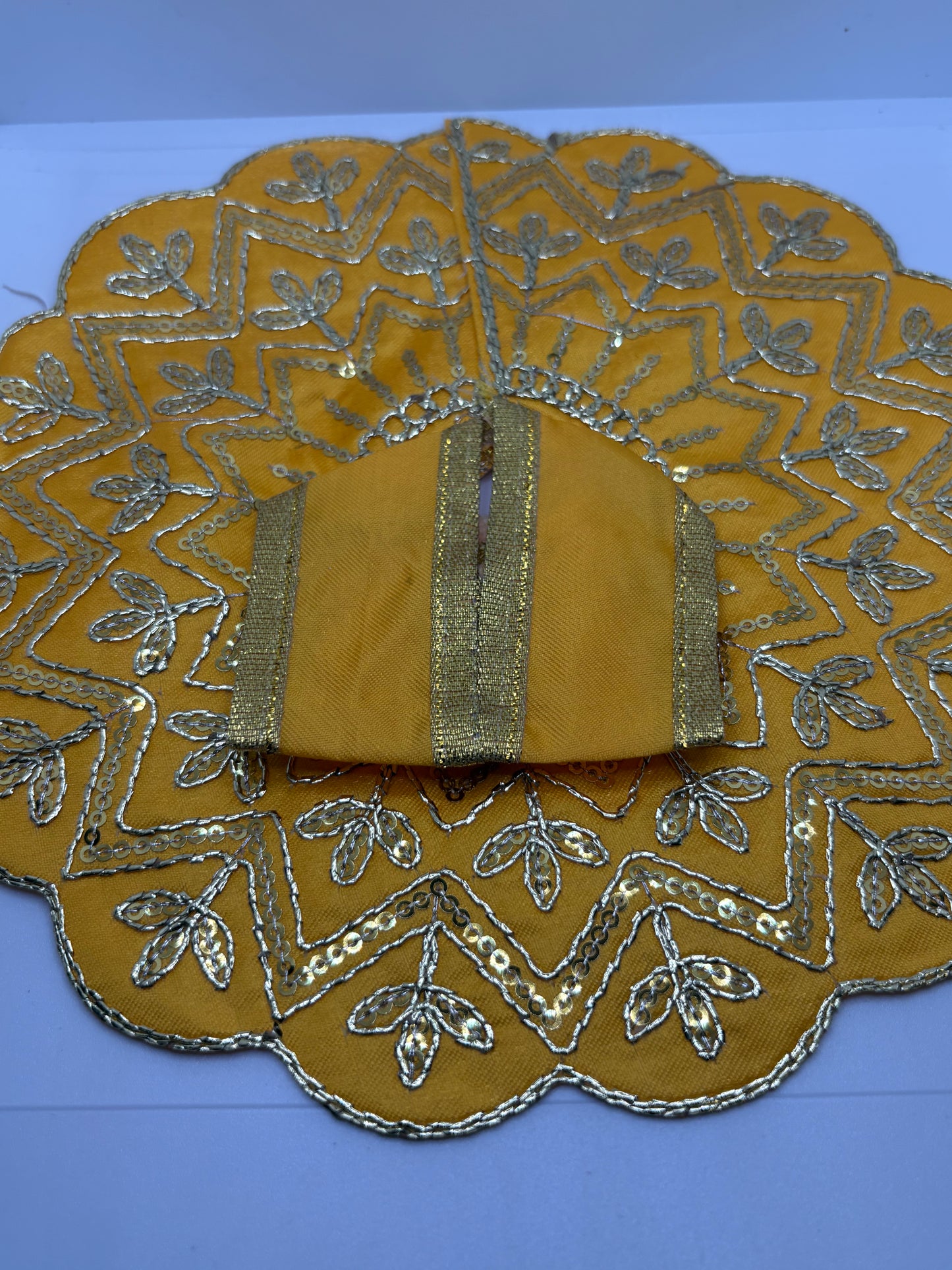 Laddu Gopal Embroidery Dress | Handcrafted Traditional Vastra for Bal Gopal Idol