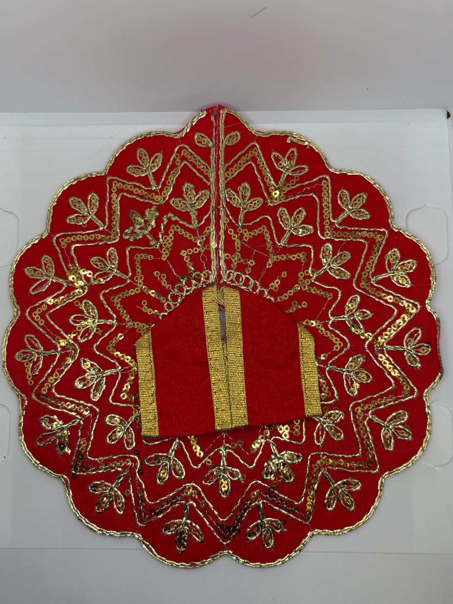 Laddu Gopal Embroidery Dress | Handcrafted Traditional Vastra for Bal Gopal Idol