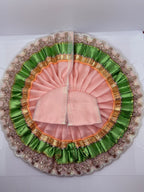 Double Color Laddu Gopal Embroidery Dress | Dual-Tone Traditional Vastra for Bal Gopal Idol