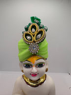 Beautiful Stone Decorated Mukut for Kanha Ji | Handcrafted Royal Crown for Laddu Gopal Ji