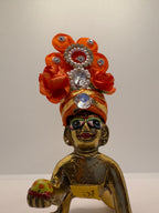 Floral Decorated Mukut for Kanha Ji | Handcrafted Flower Crown for Laddu Gopal Ji