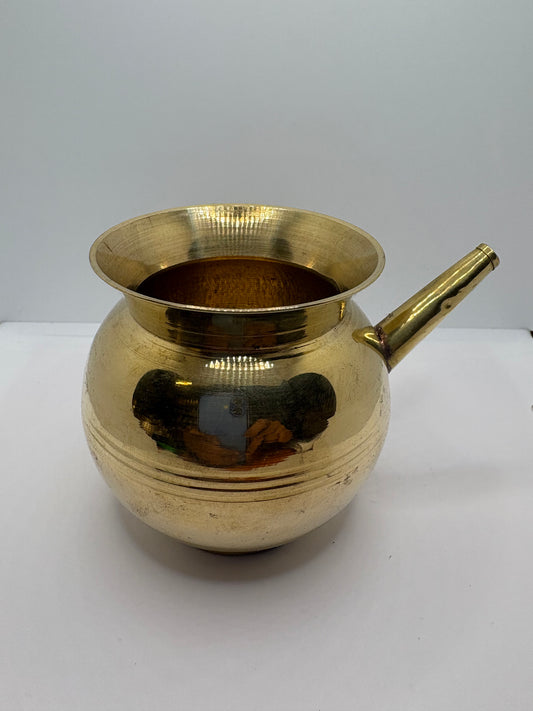 Brass (Petal) Karwa Lota Heavy