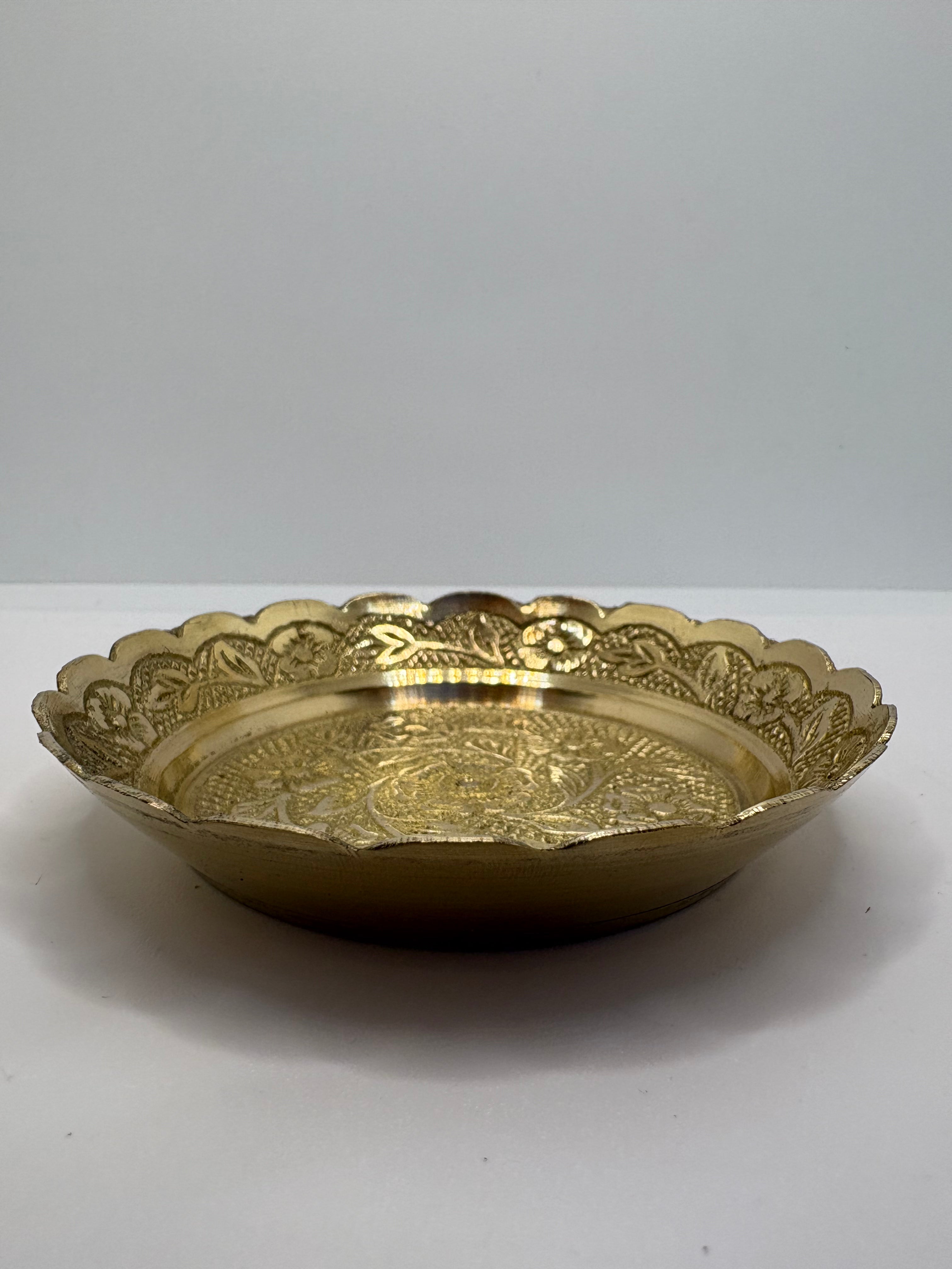 Bhog Plate Brass (Petal) Heavy