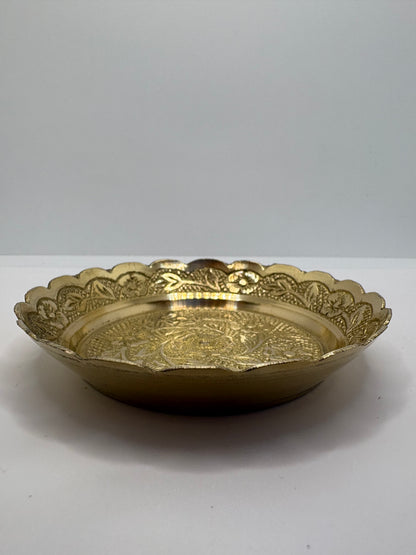 Bhog Plate Brass (Petal) Heavy