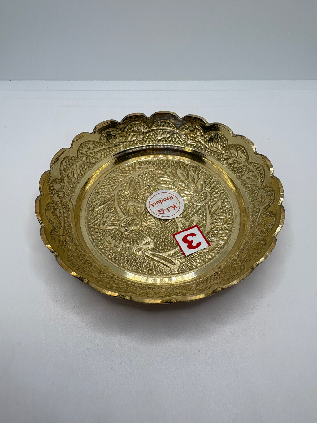 Bhog Plate Brass (Petal) Heavy