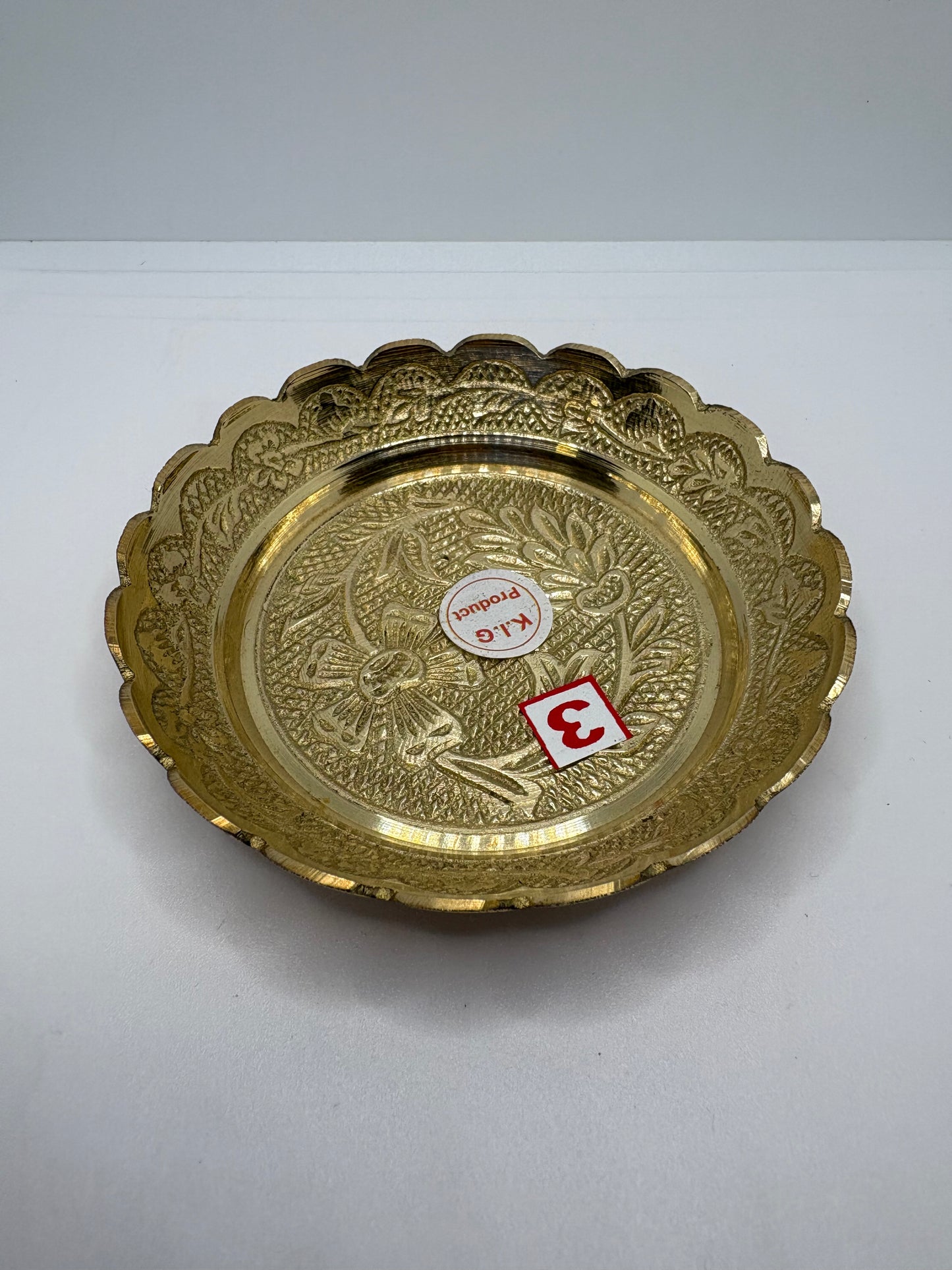 Bhog Plate Brass (Petal) Heavy