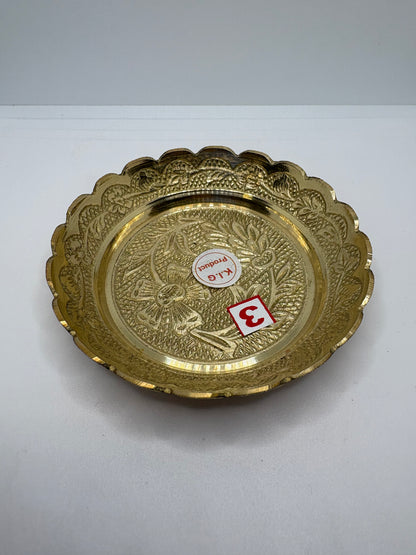 Bhog Plate Brass (Petal) Heavy
