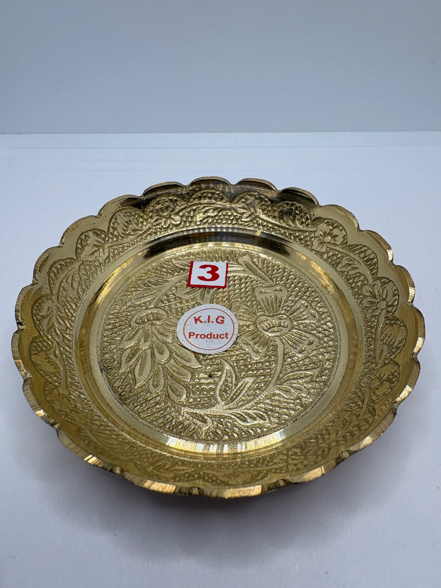 Bhog Plate Brass (Petal) Heavy