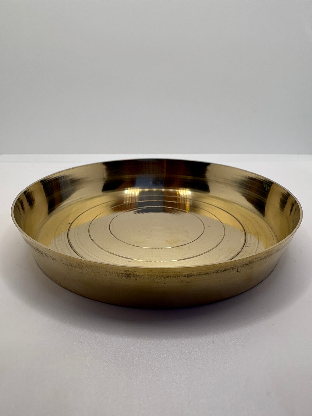 Bhog Plane Plate - Brass (Petal)