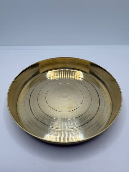 Bhog Plane Plate - Brass (Petal)