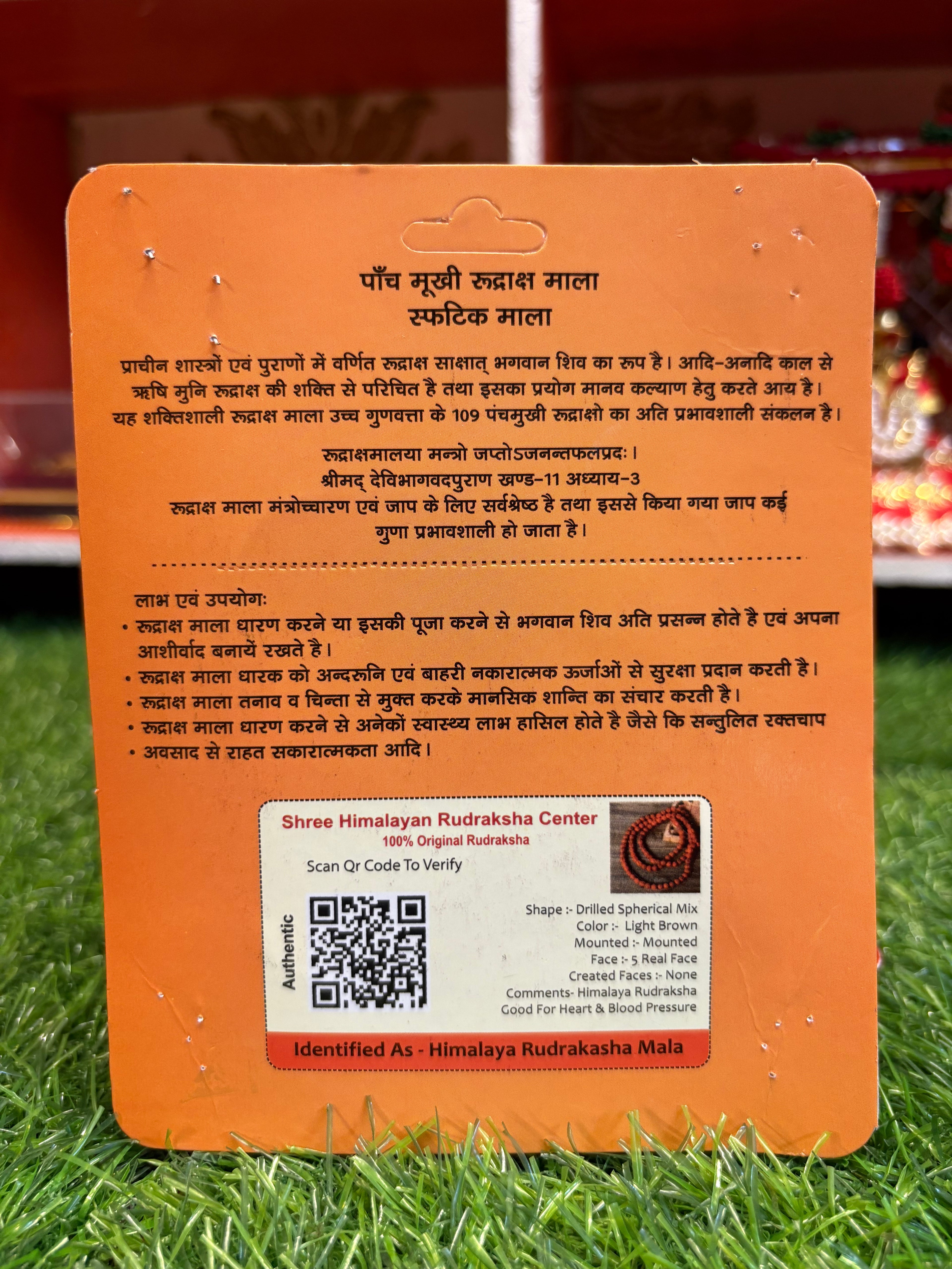 5 Mukhi Rudraksha Mala (6mm)