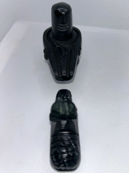 Black Stone Shivling with Nandi ji
