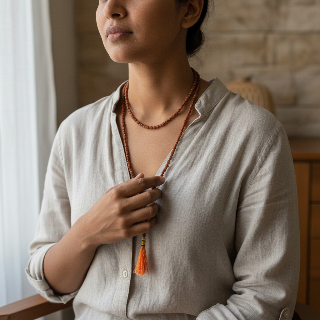 5 Mukhi Rudraksha Mala (6mm)