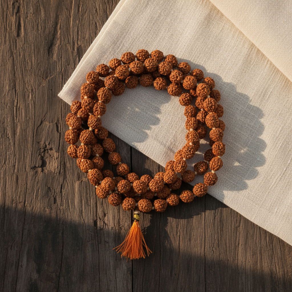 5 Mukhi Rudraksha Mala (8mm)